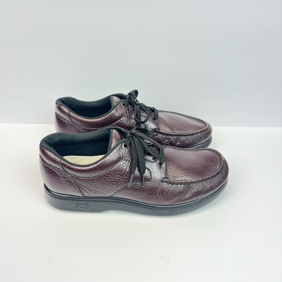 Vintage SAS Men’s 10.5N Lace Up Oxford Shoes Brown Leather Comfort Walk Sneakers